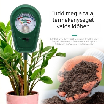 Talaj három az egyben detektor: termékenység, nedvesség és pH