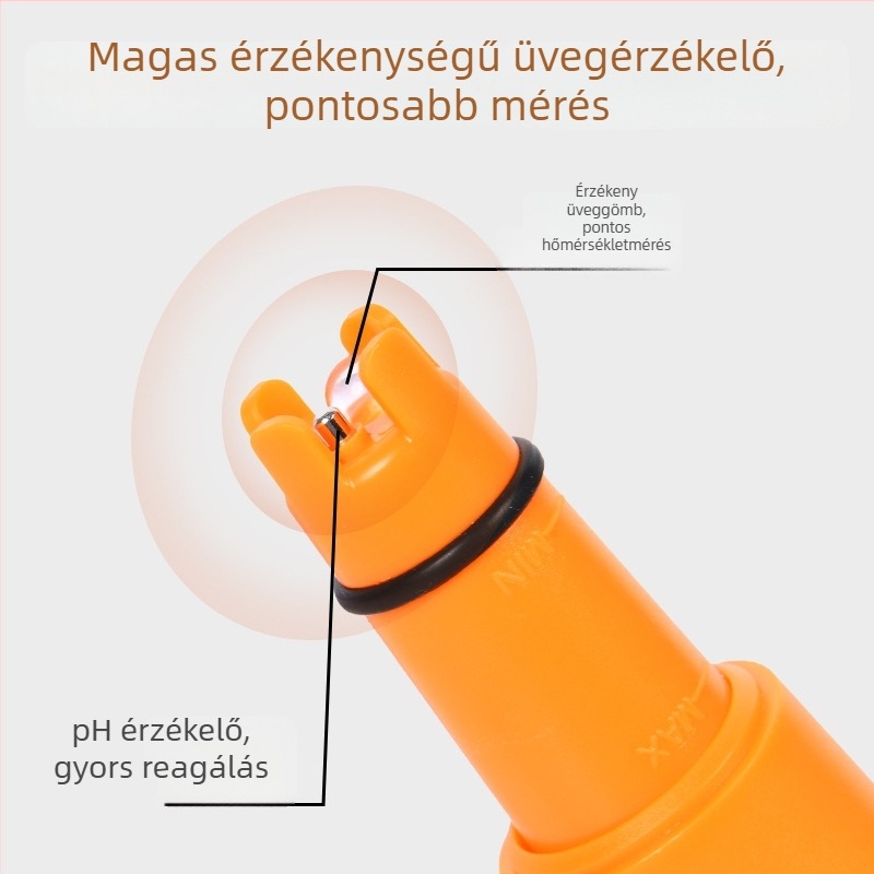 pH-teszt toll – Hordozható víz pH mérő, tartomány 0.00–14.00 pH, pontosság ±0.05 pH, hőmérséklet-kiegyenlítés 0.1–60°C, tápegység 1.5V×4, modell DL339002