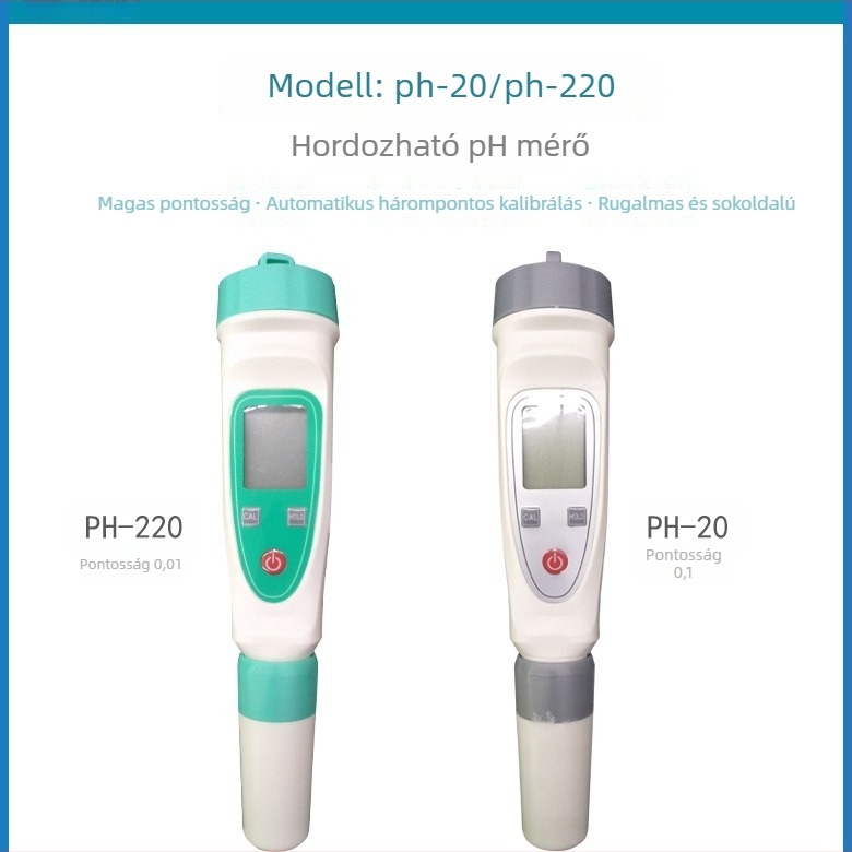 Qiwei toll formájú pH mérő ph-20/ph-220 – hordozható pH teszter