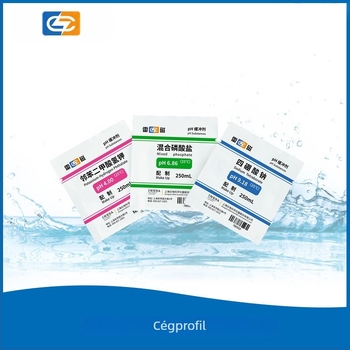 Zsákokban csomagolt pH-s standard buffer por (pH 4.00, 6.86, 9.18) laboratóriumi felhasználásra