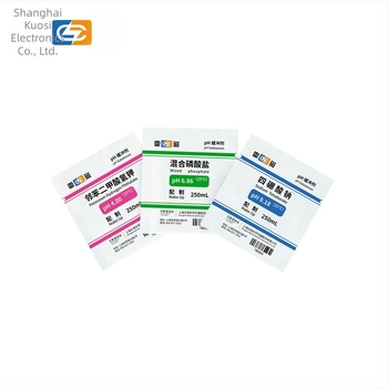 Zsákokban csomagolt pH-s standard buffer por (pH 4.00, 6.86, 9.18) laboratóriumi felhasználásra