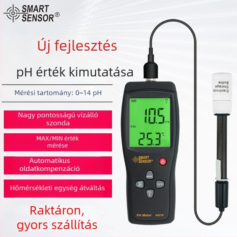 Xima AS218 akvárium vízminőség mérő, vezetőképesség és sótartalom, SMART SENSOR