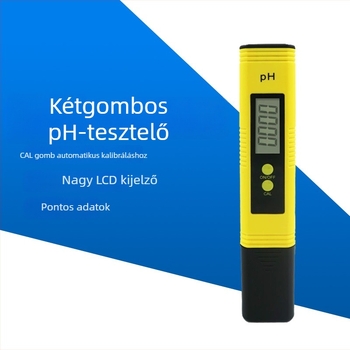 Kézi vízminőség-analizátor - pH és összes keménység mérése, tartomány 0-9999 ppm / 1-14 pH / 0-9999 μS/cm, 3V tápegység, modell RWtds02