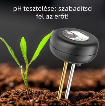 3-in-1 talajdetektor YL1825 háztartási használatra – pH (pontosság 0,5), talajnedvesség és talajtermékenység mérése; virágok, növények és üvegház számára.