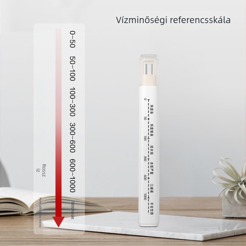 Deli hordozható pH-mérő, DL339012, otthoni ivóvíz vizsgálathoz