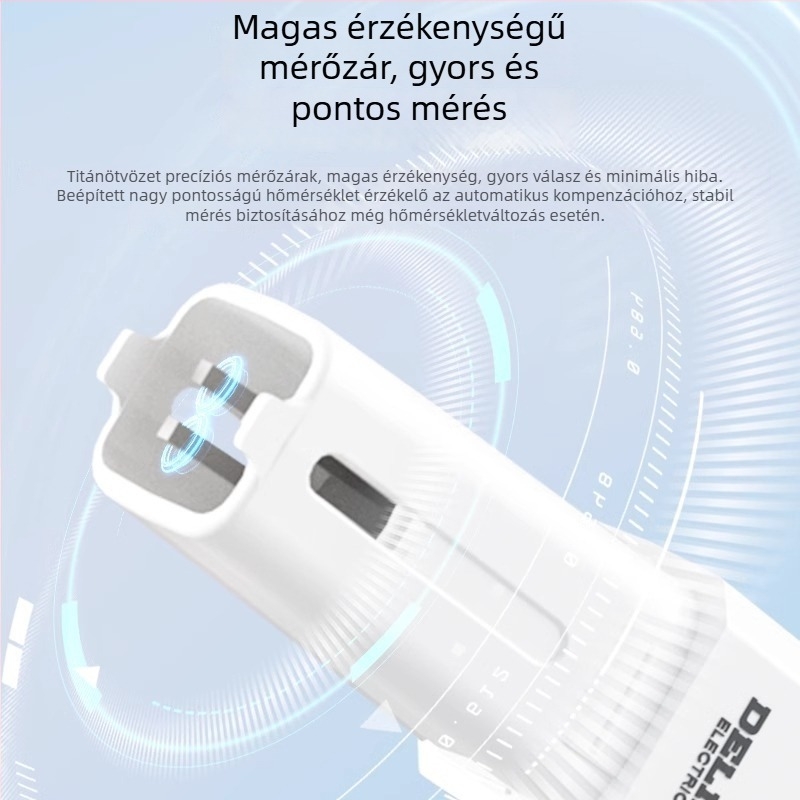 Delixi Electric hordozható TDS vízminőség-tesztelő, modell DECEMDI509A, tartomány 0-5000 ppm