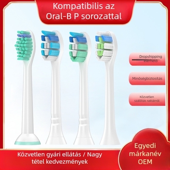 Philips HX3/6/9 elektromos fogkeféhez cserélhető fej – ABS+POM, PH modell, 220V, 1W, vákuumcsomagolás C-606 gyémánt típus