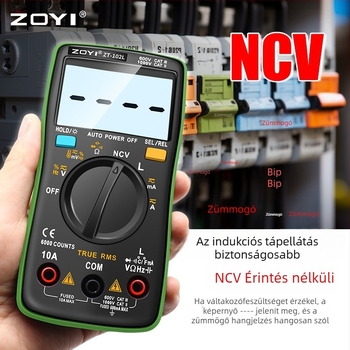 ZT-102L automatikus tartományú induktivitás mérő 60H, magas precizitás, égés elleni védelem, kapacitás és hőmérséklet mérés
