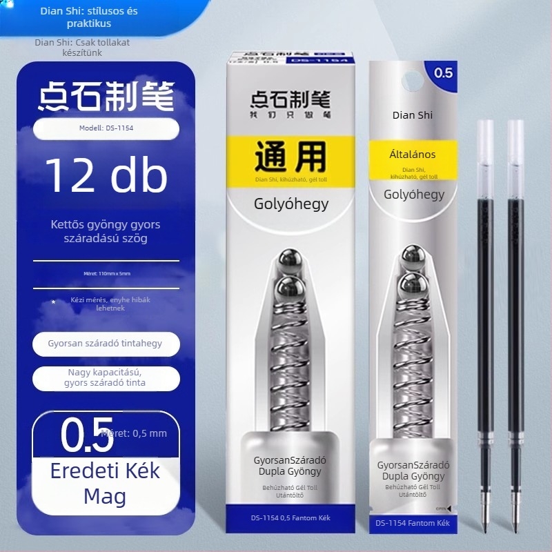 Tollbetét 0,5 mm, modell 1154, gyorsan száradó, dupla golyós betét