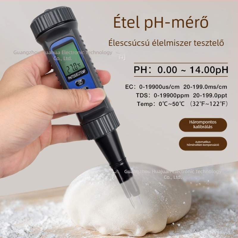 Trickle Ph822 hordozható pH/EC/TDS/Temp mérő, négy az egyben, digitális kijelző, pH tartomány 0-14