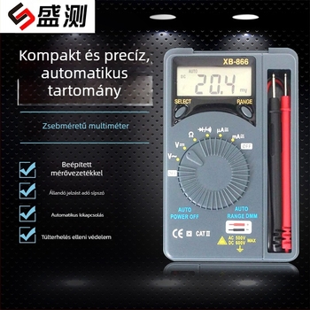 XB866 Zsebkártya típusú digitális multiméter – Többcélú villamos energia mérő, szakmai használatra