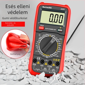Digitális multiméter – nagy pontosságú, kiégés elleni védelem, kompakt kijelző, elektromos karbantartáshoz és tesztekhez