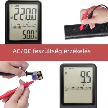 BSIDE ADMS7 digitális multiméter – nagy pontosságú, teljesen automata, égés elleni védelem, digitális kijelző, univerzális mérőeszköz