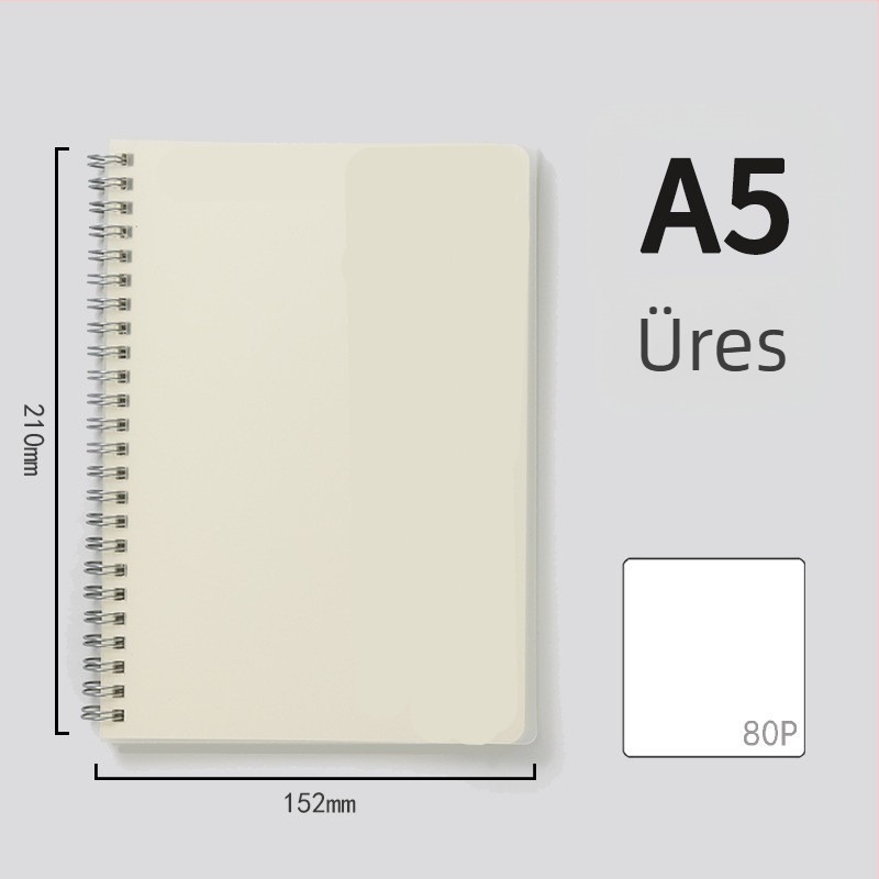 CJP spirálfüzet egyetemista számára, szemvédő sorozat, négyzetrácsos, 80 oldal, 80 g/m² papír, modell XPHB580-41PH