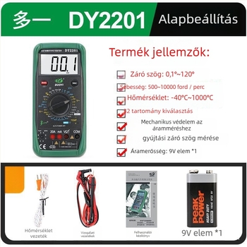 One More DY2201A Digitális Multiméter – Professzionális Autójavításhoz, Magas Pontosság, Teljesen Automata