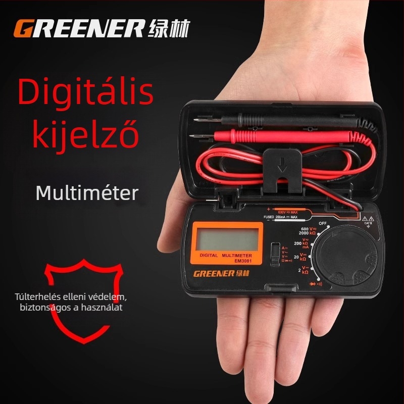 Digitális mini hordozható automata multiméter, nagy pontosságú