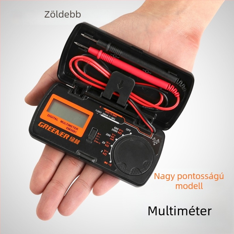 Digitális mini hordozható automata multiméter, nagy pontosságú