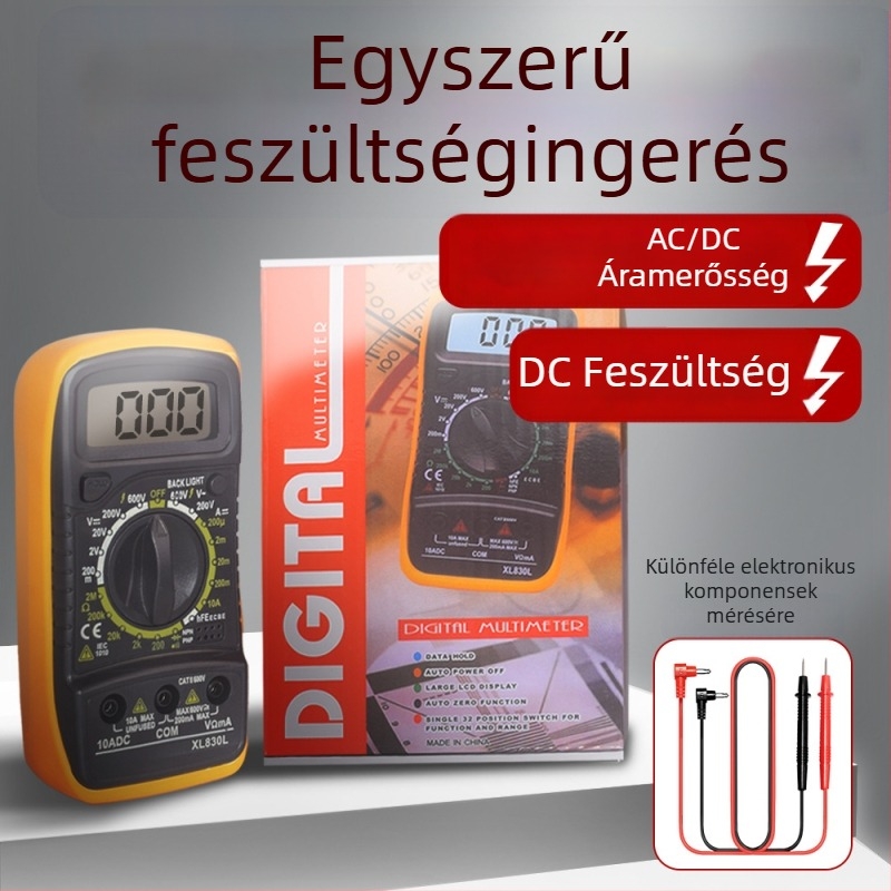 XL830L digitális multiméter – nagy pontosságú feszültségmérés, hordozható és kompakt