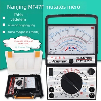 47-es Modell analóg multiméter, pointer-típusú, külső vagy belső mágneses mozgás, MF47F/MF47D