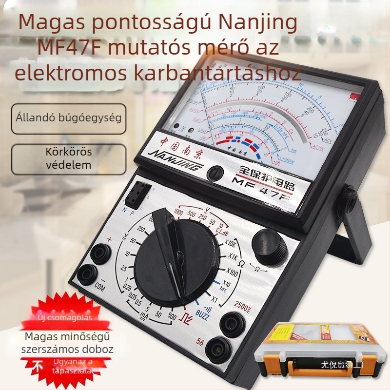 47-es Modell analóg multiméter, pointer-típusú, külső vagy belső mágneses mozgás, MF47F/MF47D