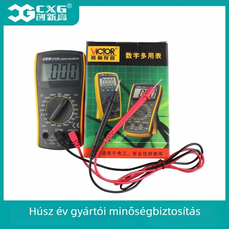 VC830L Mini otthoni digitális multiméter automatikus magas precízióval és digitális kijelzővel — Victorvictory