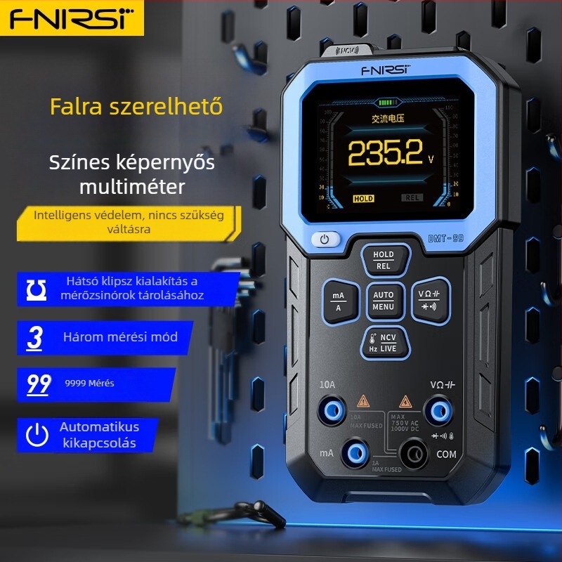 FNIRSI-DMT-99 Digitális Multiméter – Magas Pontosságú, Intelligens, Többfunkciós, Teljesen Automata Digitális Kijelző