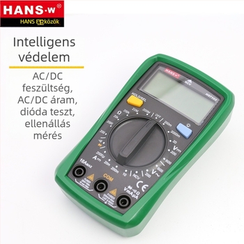 Ipari minőségű digitális csipeszmérő, nagy pontosságú, palmtop méretű, többfunkciós digitális kijelzővel.