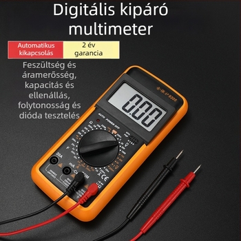 9205 digitális multiméter — automata, többfunkciós, szakmai használatra villanyszerelőknek, égésvédelmi funkció és automatikus kikapcsolás