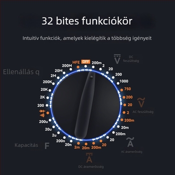 9205 digitális multiméter — automata, többfunkciós, szakmai használatra villanyszerelőknek, égésvédelmi funkció és automatikus kikapcsolás
