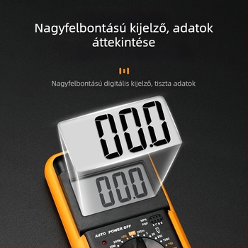 9205 digitális multiméter — automata, többfunkciós, szakmai használatra villanyszerelőknek, égésvédelmi funkció és automatikus kikapcsolás