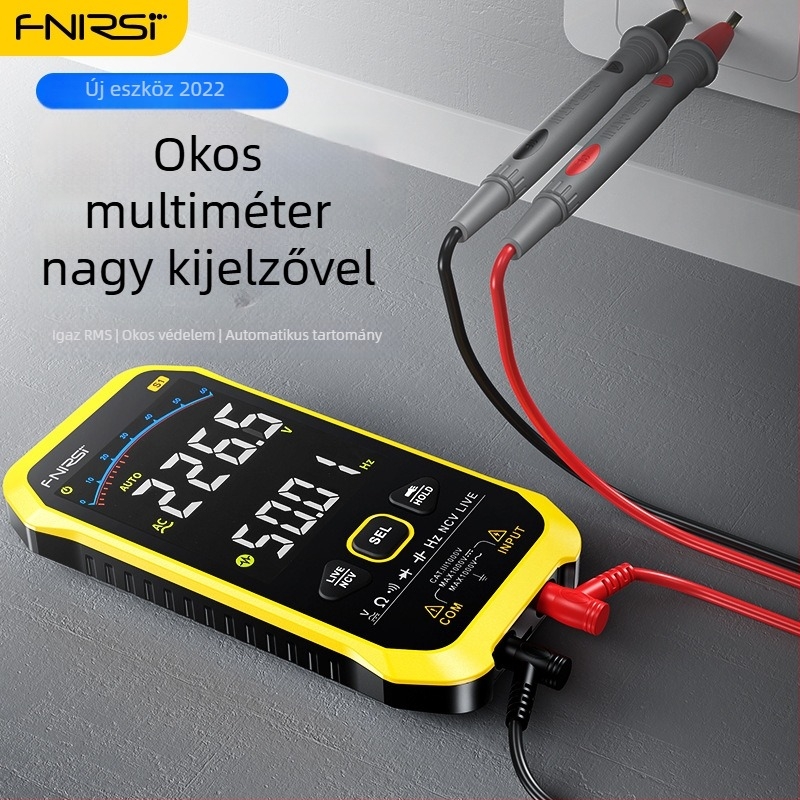 Fnirsi S1 digitális multiméter, magas pontosságú, teljesen automata, hordozható, ultra vékony, égés elleni védelem, digitális kijelző, elektromérnökök részére