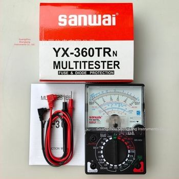 Sanwai YX360TRN Mechanikus pointeres multiméter ampermetre és voltmérővel