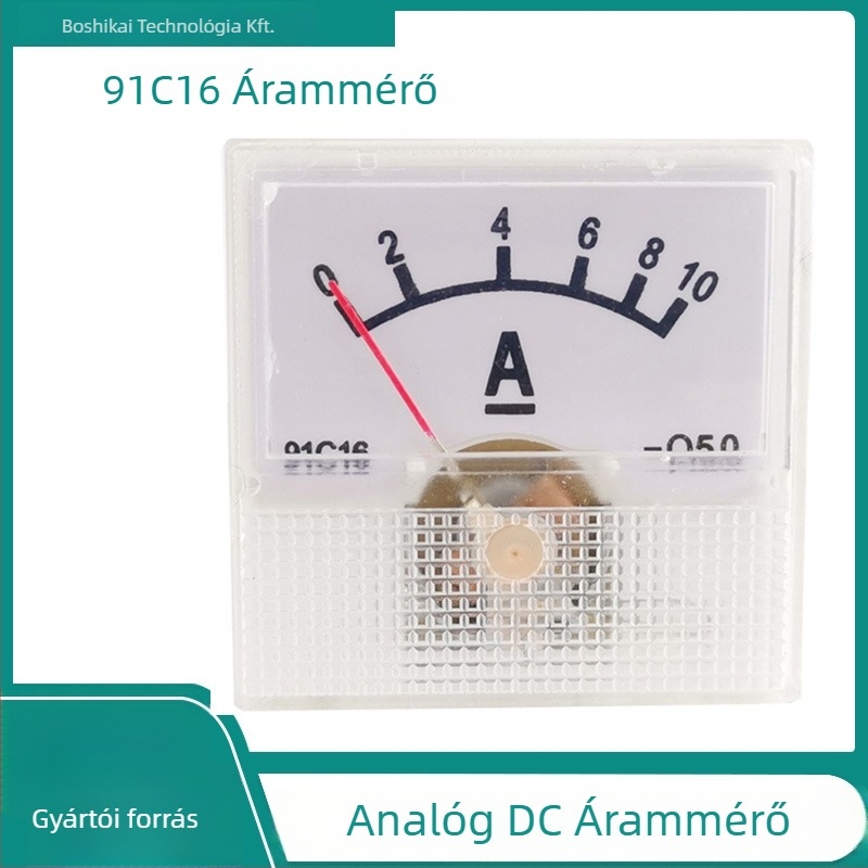 91C16 Analóg DC ampermérő, 10 A, Bokai Zhongke — eszköz töltő és szabályozó számára