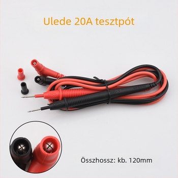 Univerzális multiméter szonda szilikon szigeteléssel, rendkívül éles heggyel, 10A/20A