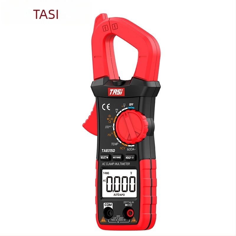 TA8315D Magas pontosságú digitális klipszmérő AC/DC-hez, klipsz típusú univerzális mérő, 600 A, 40 MΩ, 1000 V