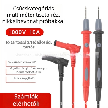 10A digitális multiméter univerzális vizsgálócsúcsokkal elektroműszerészeknek
