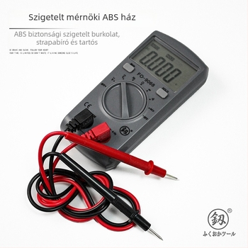 Digitális, kiváló precíziójú teljesen automata multiméter elektroműszerész számára, modell FO-9068A