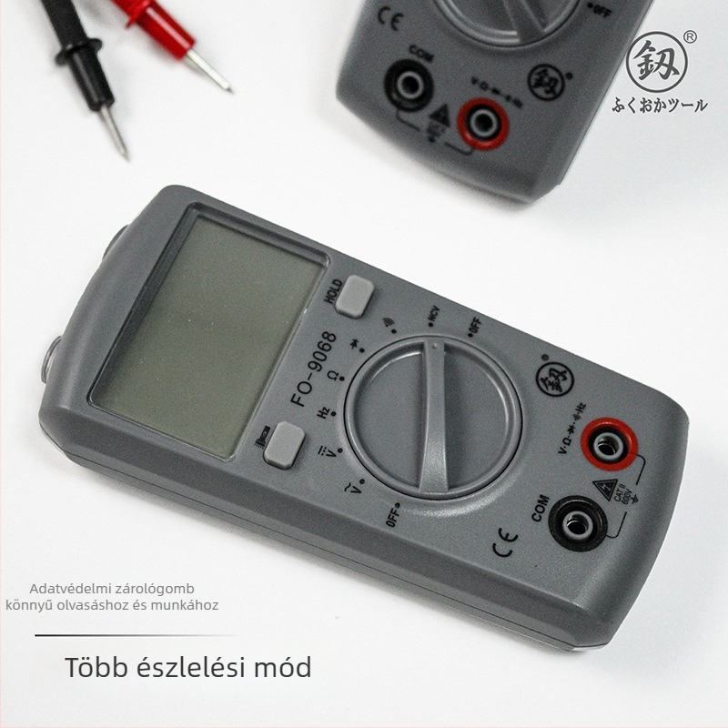 Digitális, kiváló precíziójú teljesen automata multiméter elektroműszerész számára, modell FO-9068A