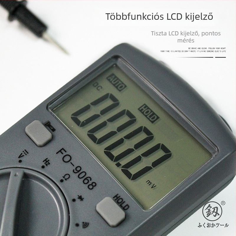 Digitális, kiváló precíziójú teljesen automata multiméter elektroműszerész számára, modell FO-9068A