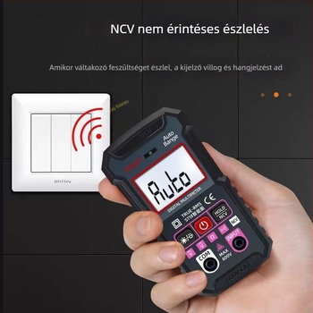 Yi saiyou Hordozható Okos Digitális Multiméter Digitális Kijelzővel Otthoni Használatra (Import nélkül)