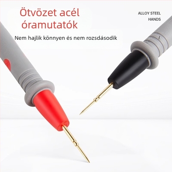 Mérőműszer vizsgáló kábel és csatlakozók, ultrakemény acél tűhegy, szilikon vezeték, univerzális és speciális vezetékek, mérőszonda kiegészítők