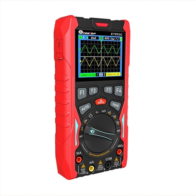 Tooltop ET853C 2-csatornás digitális oszcilloszkóp, 70 MHz sávszélesség