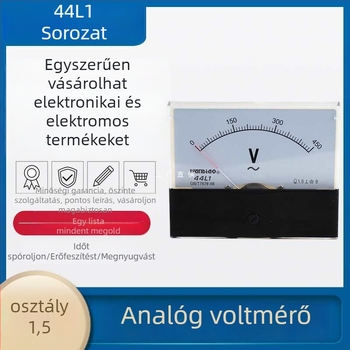 AC feszültségmérő és árammérő, modell 44L1-V, feszültségtartományok 44L10–250V, 450V, 300V, 10080