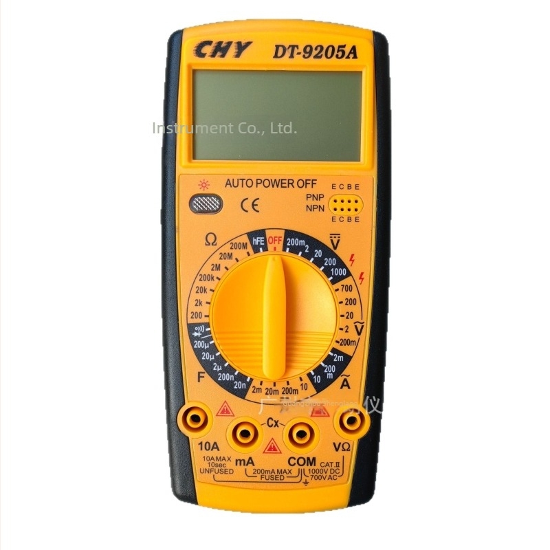 DT9205A digitális multiméter voltmérővel és ampermérővel