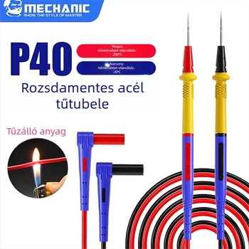 Rozsdamentes acélból készült multiméter tűfej mobiltelefon javításhoz, modell P40, autorizált magánmárka, import nélkül