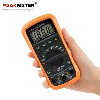 PEAKMETER PM8233E Digitális multiméter, kézben tartható hőmérő, automatikus tartomány