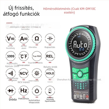 Új forgó gombos intelligens digitális multiméter, többfunkciós, automatikus tartomány, nagy kijelző, javító eszköz, univerzális mérőeszköz