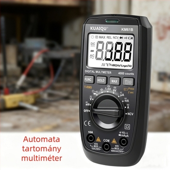 Kuaiqu digitális multiméter automatikus tartománnyal, AC/DC áram mérés, modell KM61C/KM61B