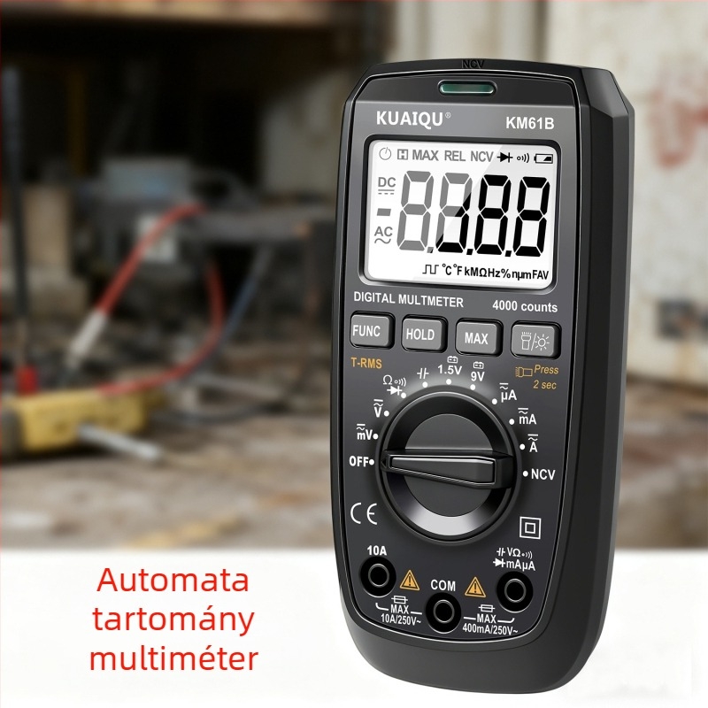 Kuaiqu digitális multiméter automatikus tartománnyal, AC/DC áram mérés, modell KM61C/KM61B