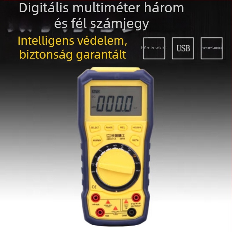 Great Wall digitális multiméter, modellek 420211A/420212A, 3999-pontos kijelző